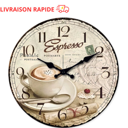 Horloge murale vintage - vintage, cuisine