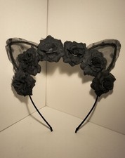 Serre tête chat dentelle