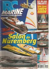 RC MARINE N°144 PLAN : VOILIER 1M ARROW / NUREMBERG / L'ELMHORN / OFFSHORE B-28