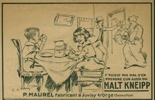 Publicité ancienne Malt Kneipp Maurel P. Juvisy S/Orge 1917 issue de magazine