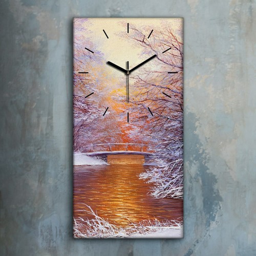 Horloge murale sur - toile, 30x60