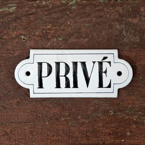 Ancienne plaque émaillée - , «