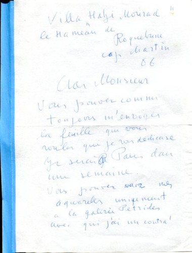 Terechkovitch lettre - terechkovitch, :