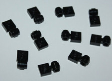 10 x Lego Black Plate 1x1 ref