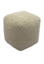 Coastal off white - off-white, pouf