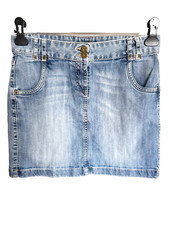JUPE COURTE JEANS DELAVE ICI ET MAINTENANT TAILLE 42 MAIS FAIT 40 COM9