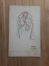 Menu Première Communion 1953