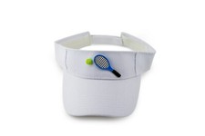 White Visor adorned with