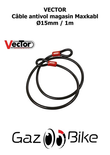 Cable long acier gainé 1 - long,