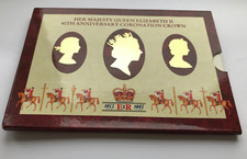 1993 ÉLIZABETH II COURONNE BRILLANT NON CIRCULÉ Cinq 5 LIVRES MONNAIE PACK BU