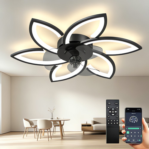 Ventilateur lampe noir avec - ventilateur-lampe,