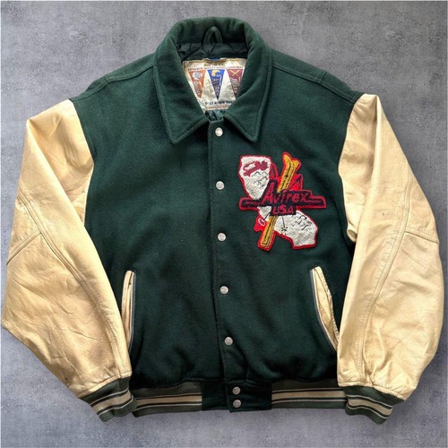 Avirex veste teddy cuir - veste,