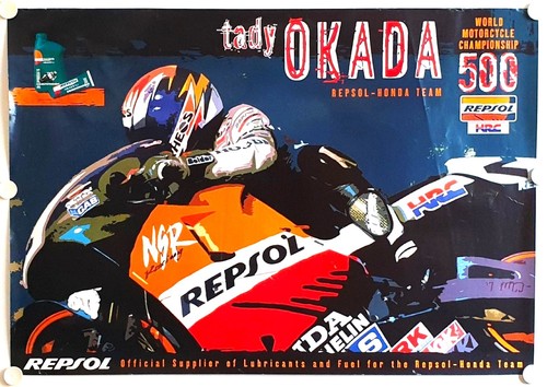 Affiche course moto tadayuki - affiche,