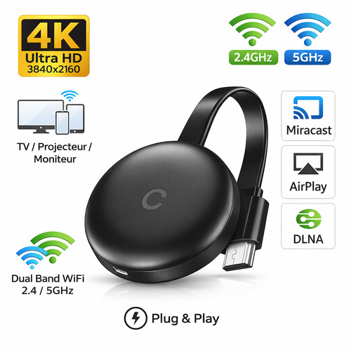 Dongle hdmi wifi 4 - 4k, 2.4/5ghz
