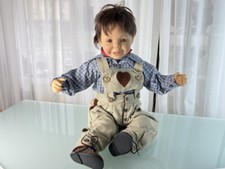 Poupée d'artiste Gerlinde Feser Vinyl Doll 68 cm. Excellent état