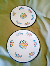 paire assiette longwy "decor