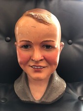 superbe et ancien Buste d'enfant  en plâtre vintage années 40-50