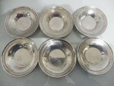 6 Édles, Vieux Sous-Verres, Kl. Assiettes, 800 ARGENT