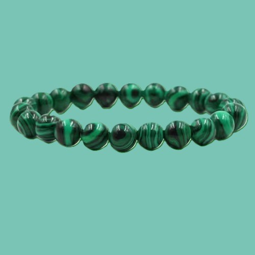 Bracelet malachite naturelle - bracelet,
