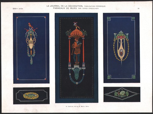 1910 lithographie panneaux - 1910,
