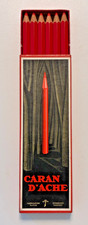 ✏️ ?? Très Rare boîte 12 crayons rouges CARAN D’ACHE 493 ROUGE Suisse vintage