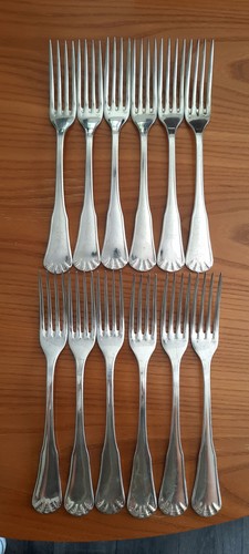 Fourchettes métal argenté - 12,