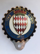 ANCIEN INSIGNE DE CALANDRE RALLYE AUTOMOBILE MONTE-CARLO / MONACO 