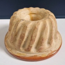 Ancien Grand Moule À Kouglof En Terre Cuite Vernissée Collection Cuisine