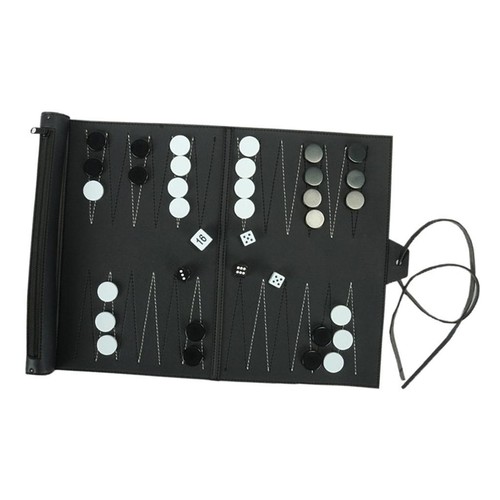 Ensemble backgammon cuir - en,