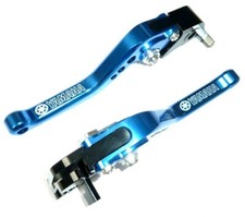 Yamaha YZF R1 2004 2008 Court Leviers Frein et Embrayage Bleu Course Piste Route