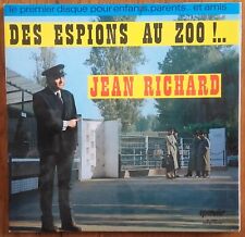 DISQUE VINYLE LP 33t 25CM 10" JEAN RICHARD « Des espions au zoo » FRANCE 196?
