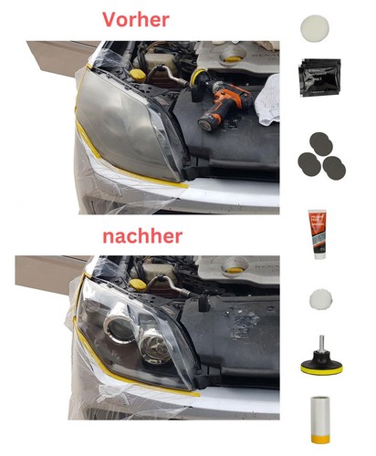 Kit polissage phares de - de,