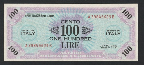 Ww2 100 lire italie 1943 - lire,,