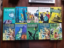 LES SIX COMPAGNONS  COLLECTION BIBILIOTHEQUE VERTE LOT DE 10 LIVRES 