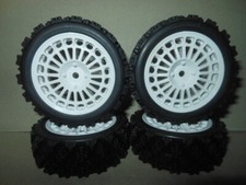 lot 4 jantes rallye wrc pièces voiture 1/10 rc tamiya hpi ford lancia porsche vw