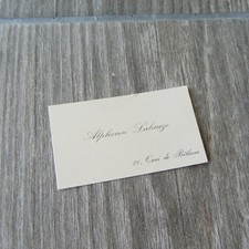CARTE DE VISITE ORIGINALE