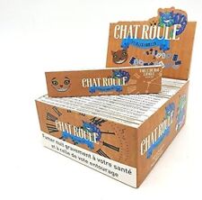 Feuilles Slim Chat Roule Non Blanchies - Boite de 50 paquets de feuilles Brown