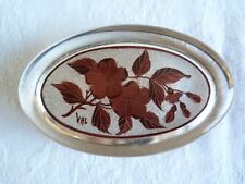 Presse papier en verre dégagé à l'acide signé VAL  Daum Art Nouveau 1920