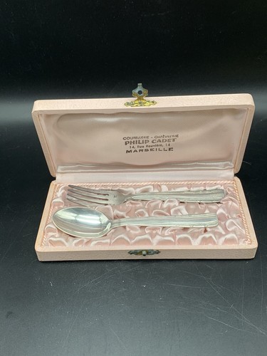 Coffret baptême métal - de,