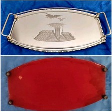 PLATEAU EN VERRE BISEAUTÉ NID