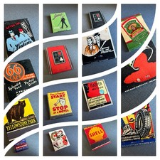 Pochette d’allumettes publicitaire vintage USA (années 40–60)