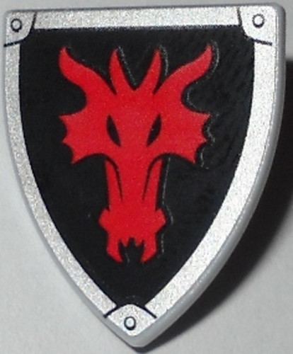 Lego écu triangulaire dragon - Écu,