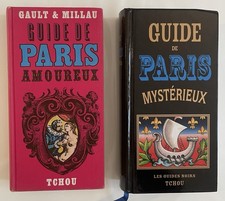 Lot de 2 livres : Guide de Paris Amoureux et Mystérieux, 1ère Ed. 1969 Tchou
