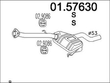 SILENCIEUX INTERMéDIAIRE POUR