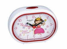 Analogique Réveil pour Enfants Réveil de Voyage Blanc Avec Princesse Motif