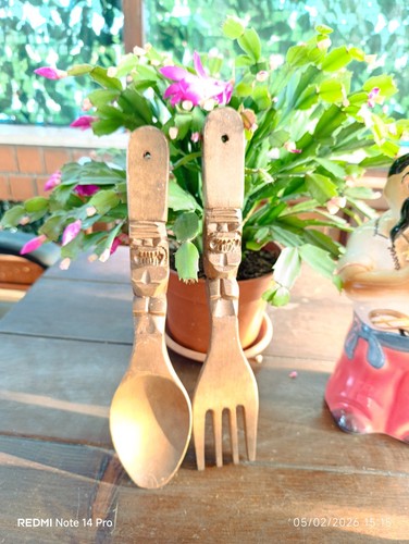 Vintage hand carved wooden - carved,