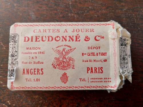 Jeu cartes ancien poker - jeu,