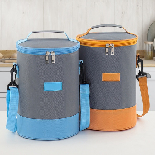 Sac lunch isotherme - noir, bleu