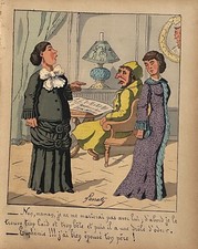 JOURNAL LE MONDE PLAISANT  1880 PAR LAVRATE IL EST TROP LAID ET TROP BETE N° 154