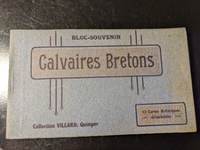 album 12 cartes postales anciennes - calvaires bretons - bretagne - Quimper
